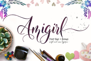 Amigirl: The Swashy Script for Feminine Design Appeal