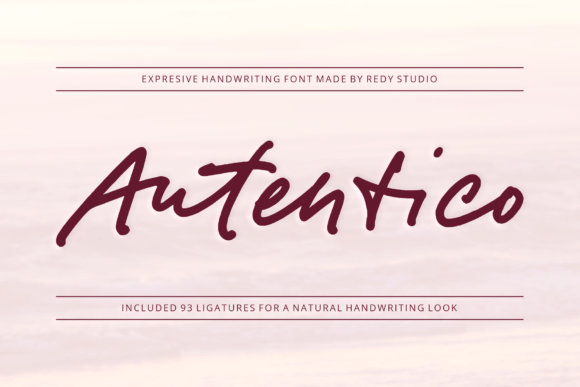 Autentico: The Handwritten Font with a Modern Edge