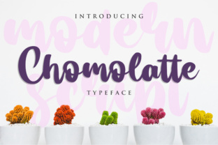 Chomolatte: A Modern Script Font for Striking Designs