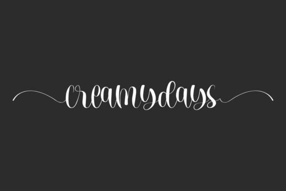 Creamydays: A Calligraphy Script Font with Flow