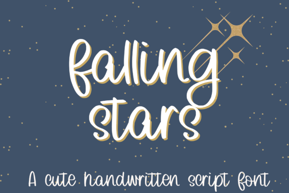 Falling Stars Font: A Friendly Script for Modern Creators