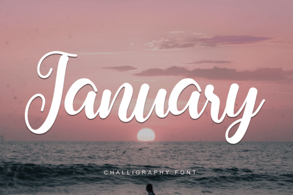 January: A Romantic Calligraphy Font for Creative Projects