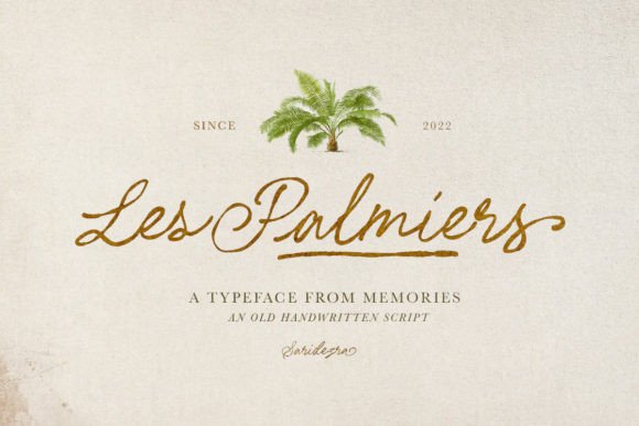 Les Palmiers: The Handwritten Script for Elegant Branding