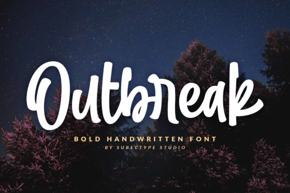 Outbreak: A Friendly Script Font for Creative Projects