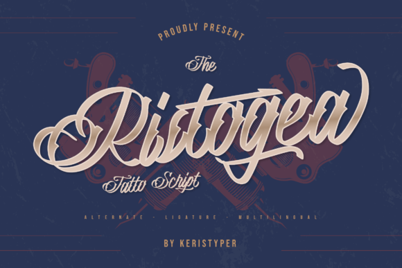 Ristogea: A Modern Script Font with a Curvy Swirl Effect