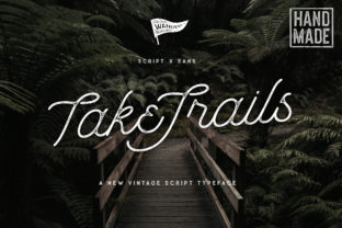 Take Trails: A Vintage Script Font for Authentic Design