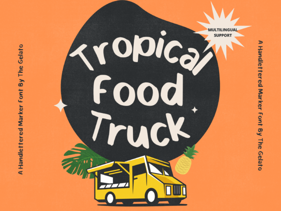 Tropical Food Truck: A Script Font with Island Soul
